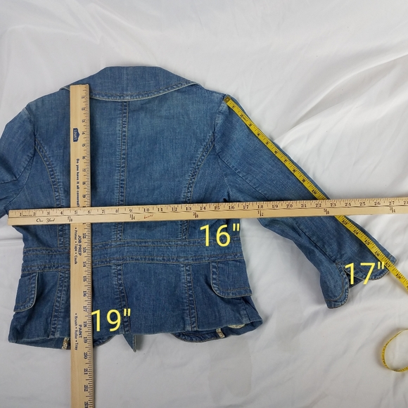 Banana Republic Denim Shirt-jac Jean Jacket sz6 - Picture 6 of 6